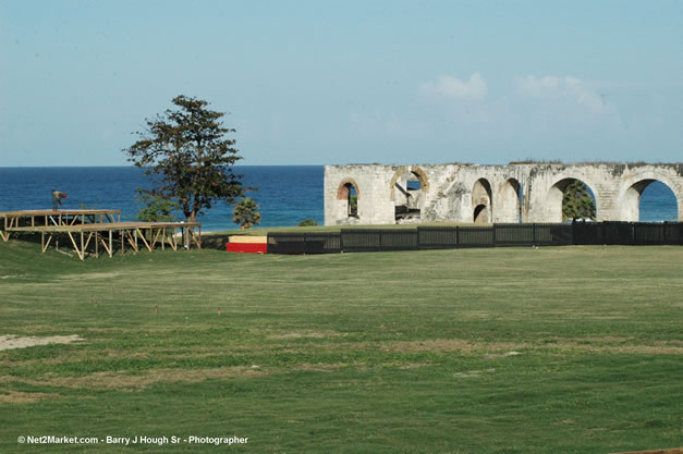 TurnKey Production's Office & Aqueduct Venue Under Construction - Tuesday, January 16th - 10th Anniversary - Air Jamaica Jazz & Blues Festival 2007 - The Art of Music - Tuesday, January 23 - Saturday, January 27, 2007, The Aqueduct on Rose Hall, Montego Bay, Jamaica - Negril Travel Guide, Negril Jamaica WI - http://www.negriltravelguide.com - info@negriltravelguide.com...!