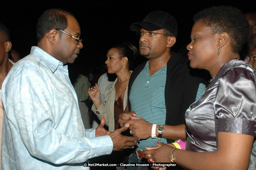 Minister of Tourism, Hon. Edmund Bartlett, and Director of Tourism, Basil Smith at the Air Jamaica Jazz and Blues Festival 2008 The Art of Music - Saturday, January 26, 2008 - Air Jamaica Jazz & Blues 2008 The Art of Music venue at the Aqaueduct on Rose Hall Resort & Counrty Club, Montego Bay, St. James, Jamaica W.I. - Thursday, January 24 - Saturday, January 26, 2008 - Photographs by Net2Market.com - Claudine Housen & Barry J. Hough Sr, Photographers - Negril Travel Guide, Negril Jamaica WI - http://www.negriltravelguide.com - info@negriltravelguide.com...!