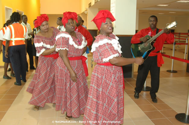 Minister of Tourism, Hon. Edmund Bartlett - Director of Tourism, Basil Smith, and Mayor of Montego Bay, Councillor Charles Sinclair Launch of Winter Tourism Season at Sangster International Airport, Saturday, December 15, 2007 - Sangster International Airport - MBJ Airports Limited, Montego Bay, Jamaica W.I. - Photographs by Net2Market.com - Barry J. Hough Sr, Photographer - Negril Travel Guide, Negril Jamaica WI - http://www.negriltravelguide.com - info@negriltravelguide.com...!