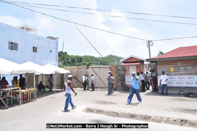 Lucea Cross the Harbour @ Lucea Car Park - All Day Event - Cross the Harbour Swim, Boat Rides, and Entertainment for the Family - Concert Featuring: Bushman, George Nooksl, Little Hero, Bushi One String, Dog Rice and many local Artists - Friday, August 1, 2008 - Lucea, Hanover Jamaica - Photographs by Net2Market.com - Barry J. Hough Sr. Photojournalist/Photograper - Photographs taken with a Nikon D300 - Negril Travel Guide, Negril Jamaica WI - http://www.negriltravelguide.com - info@negriltravelguide.com...!