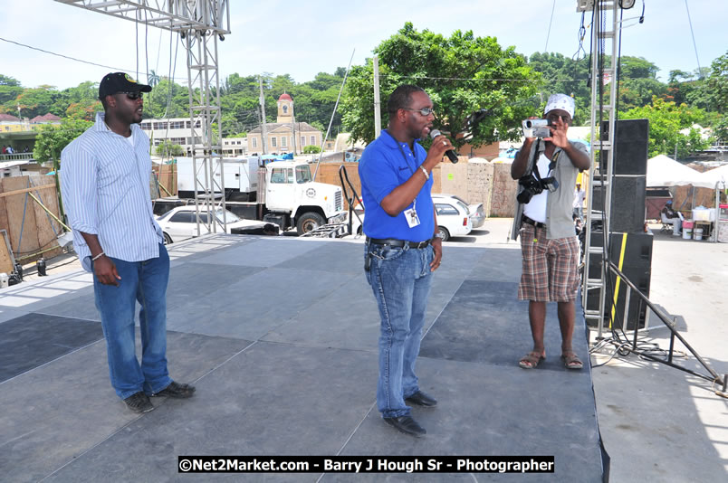 Lucea Cross the Harbour @ Lucea Car Park - All Day Event - Cross the Harbour Swim, Boat Rides, and Entertainment for the Family - Concert Featuring: Bushman, George Nooksl, Little Hero, Bushi One String, Dog Rice and many local Artists - Friday, August 1, 2008 - Lucea, Hanover Jamaica - Photographs by Net2Market.com - Barry J. Hough Sr. Photojournalist/Photograper - Photographs taken with a Nikon D300 - Negril Travel Guide, Negril Jamaica WI - http://www.negriltravelguide.com - info@negriltravelguide.com...!