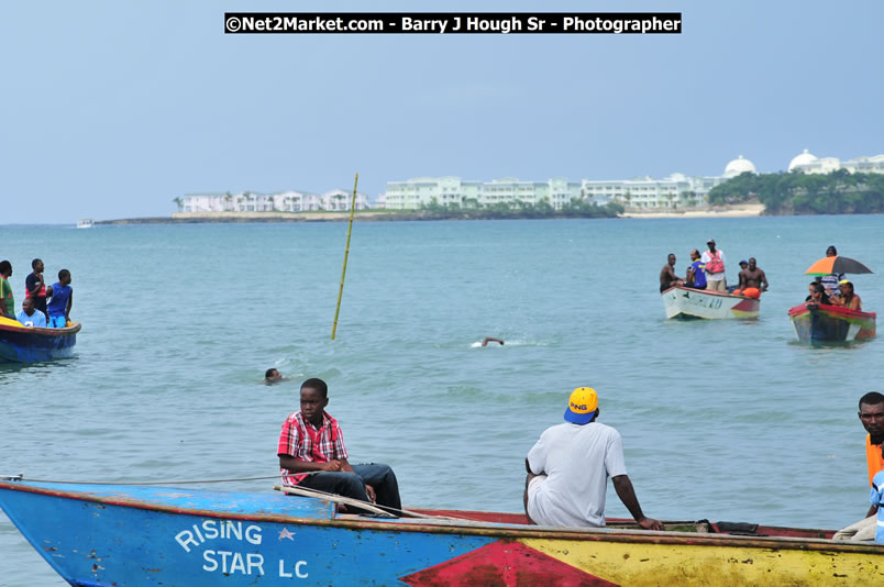 Lucea Cross the Harbour @ Lucea Car Park - All Day Event - Cross the Harbour Swim, Boat Rides, and Entertainment for the Family - Concert Featuring: Bushman, George Nooksl, Little Hero, Bushi One String, Dog Rice and many local Artists - Friday, August 1, 2008 - Lucea, Hanover Jamaica - Photographs by Net2Market.com - Barry J. Hough Sr. Photojournalist/Photograper - Photographs taken with a Nikon D300 - Negril Travel Guide, Negril Jamaica WI - http://www.negriltravelguide.com - info@negriltravelguide.com...!