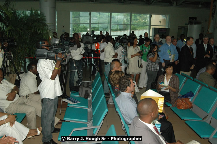 JetBue Airways' Inaugural Air Service between Sangster International Airport, Montego Bay and John F. Kennedy Airport, New York at MBJ Airports Sangster International Airport, Montego Bay, St. James, Jamaica - Thursday, May 21, 2009 - Photographs by Net2Market.com - Barry J. Hough Sr, Photographer/Photojournalist - Negril Travel Guide, Negril Jamaica WI - http://www.negriltravelguide.com - info@negriltravelguide.com...!