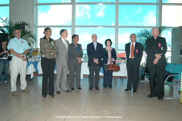 MBJ Airports Limited Welcomes WestJet Airlines - Inaugural Scheduled Service From Toronto Pearsons International Airport - Monday, December 10, 2007 - Sangster International Airport - MBJ Airports Limited, Montego Bay, Jamaica W.I. - Photographs by Net2Market.com - Barry J. Hough Sr, Photographer - Negril Travel Guide, Negril Jamaica WI - http://www.negriltravelguide.com - info@negriltravelguide.com...!