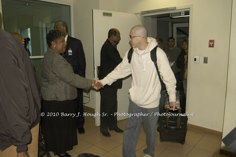 US Airways Inaugurtes New Service from Phoenix Sky Harbor International Airport to Sangster International Airport, Friday, December 18, 2009, Sangster International Airport, Montego Bay, St. James, Jamaica W.I. - Photographs by Net2Market.com - Barry J. Hough Sr, Photographer/Photojournalist - The Negril Travel Guide - Negril's and Jamaica's Number One Concert Photography Web Site with over 40,000 Jamaican Concert photographs Published -  Negril Travel Guide, Negril Jamaica WI - http://www.negriltravelguide.com - info@negriltravelguide.com...!