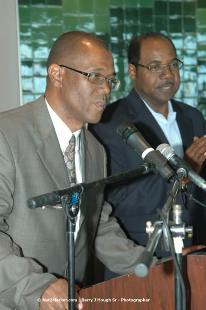 Minister of Toursim Luncheon - Minister of Tourism, Hon. Edmund Bartlett - Director of Tourism, Basil Smith - Saturday, December 15, 2007 - Rose Hall Resort and Country Club, Rose Hall, Montego Bay, Jamaica W.I. - Photographs by Net2Market.com - Barry J. Hough Sr, Photographer - Negril Travel Guide, Negril Jamaica WI - http://www.negriltravelguide.com - info@negriltravelguide.com...!