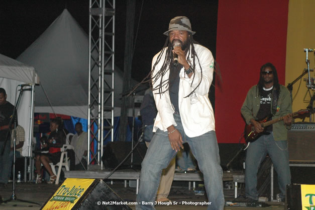 Tony Rebel at Tru-Juice Rebel Salute 2008 - The 15th staging of Tru-Juice Rebel Salute, Saturday, January 12, 2008, Port Kaiser Sports Club, St. Elizabeth, Jamaica W.I. - Photographs by Net2Market.com - Barry J. Hough Sr, Photographer - Negril Travel Guide, Negril Jamaica WI - http://www.negriltravelguide.com - info@negriltravelguide.com...!