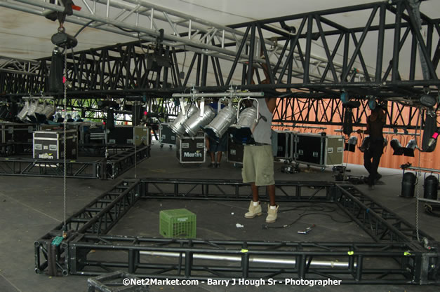 Venue Under Construction - Wednesday, July 18, 2007 - Red Stripe Reggae Sumfest at Catherine Hall, Montego Bay, St Jamaica, Jamaica W.I. - Negril Travel Guide.com, Negril Jamaica WI - http://www.negriltravelguide.com - info@negriltravelguide.com...!